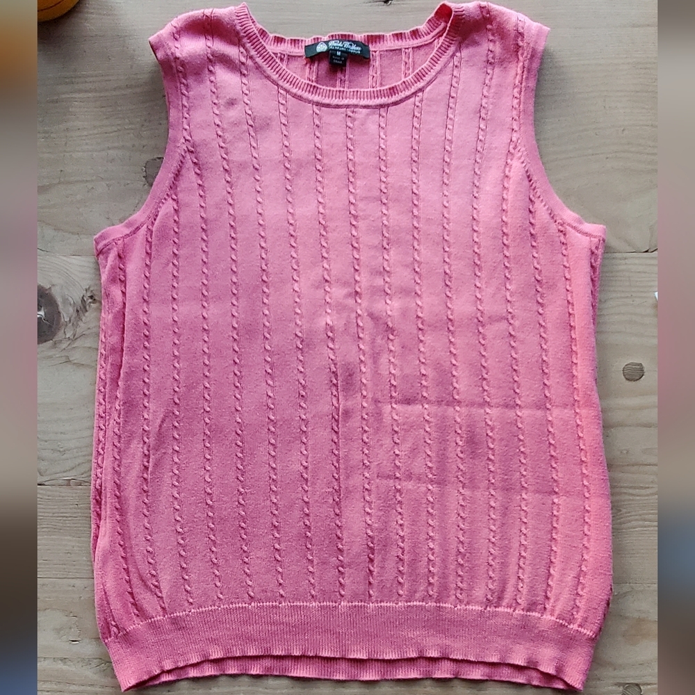 Vintage Brooks Brothers Sea Island Cotton Cable sweater vest